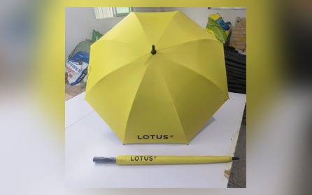 Single-Color Logo Printed Straight Umbrella